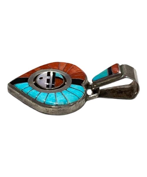 INDIAN JEWERY（インディアン ジュエリー）INDIAN JEWERY (インディアン ジュエリー) サンフェイスペンダントトップ スカイブルー サイズ:-の古着・服飾アイテム