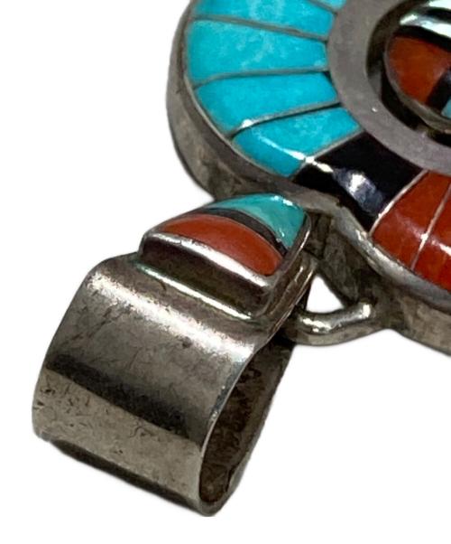 INDIAN JEWERY（インディアン ジュエリー）INDIAN JEWERY (インディアン ジュエリー) サンフェイスペンダントトップ スカイブルー サイズ:-の古着・服飾アイテム