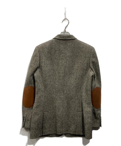 RALPH LAUREN（ラルフローレン）RALPH LAUREN (ラルフローレン) ウールヘリンボーンテーラードジャケット ブラック サイズ:13の古着・服飾アイテム