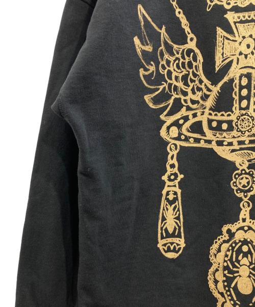 Vivienne Westwood RED LABEL（ヴィヴィアンウエストウッドレッドレーベル）Vivienne Westwood RED LABEL (ヴィヴィアンウエストウッドレッドレーベル) ラバージュエリーネックレスプリントスウェット ブラック サイズ:00の古着・服飾アイテム