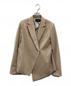 UNITED TOKYOユナイテッドトーキョー）の古着「アシメフロントジャケット」｜ベージュ