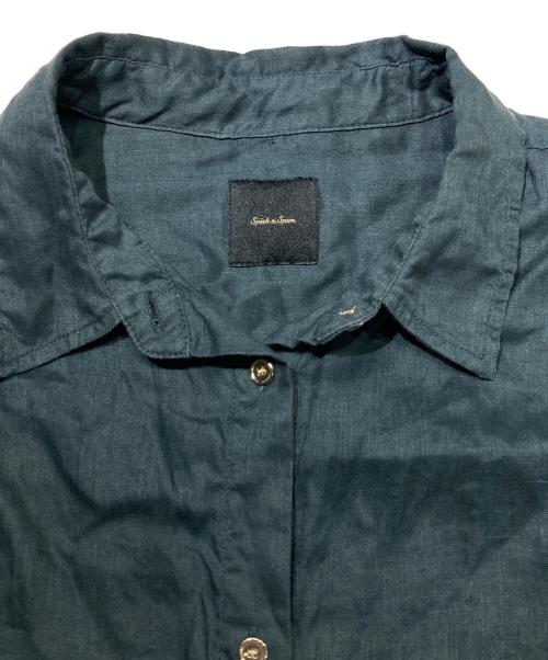 Spick and Span（スピック＆スパン）Spick and Span (スピック＆スパン) リネンビッグシャツ グリーン サイズ:表記なしの古着・服飾アイテム