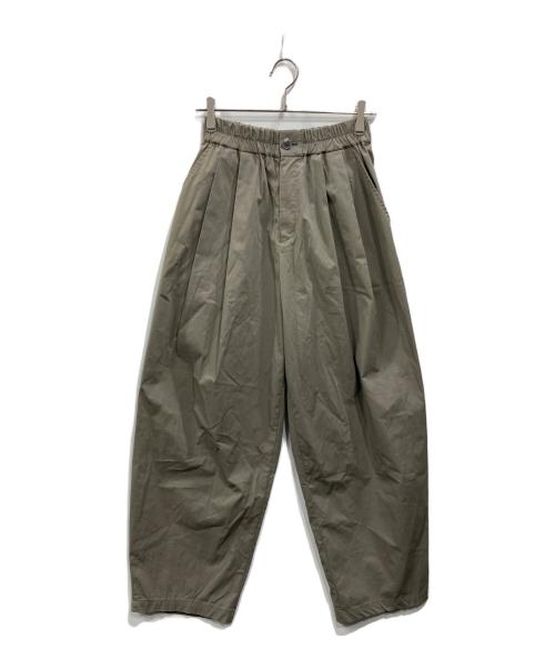 BABYLONE（バビロン）BABYLONE (バビロン) コットンナイロンタックパンツ カーキ サイズ:Fの古着・服飾アイテム
