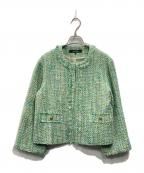 ReFLEcTリフレクト）の古着「ファンシーツイードジャケット」｜グリーン
