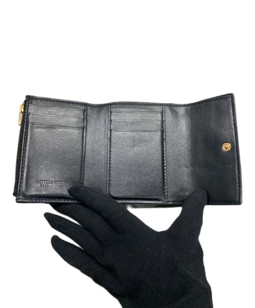 BOTTEGA VENETA（ボッテガベネタ）BOTTEGA VENETA (ボッテガベネタ) 3つ折り財布 ブラックの古着・服飾アイテム
