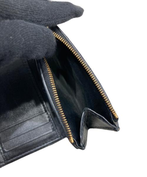 BOTTEGA VENETA（ボッテガベネタ）BOTTEGA VENETA (ボッテガベネタ) 3つ折り財布 ブラックの古着・服飾アイテム