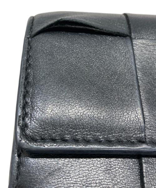 BOTTEGA VENETA（ボッテガベネタ）BOTTEGA VENETA (ボッテガベネタ) 3つ折り財布 ブラックの古着・服飾アイテム