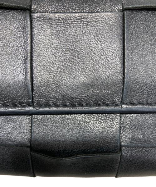 BOTTEGA VENETA（ボッテガベネタ）BOTTEGA VENETA (ボッテガベネタ) 3つ折り財布 ブラックの古着・服飾アイテム