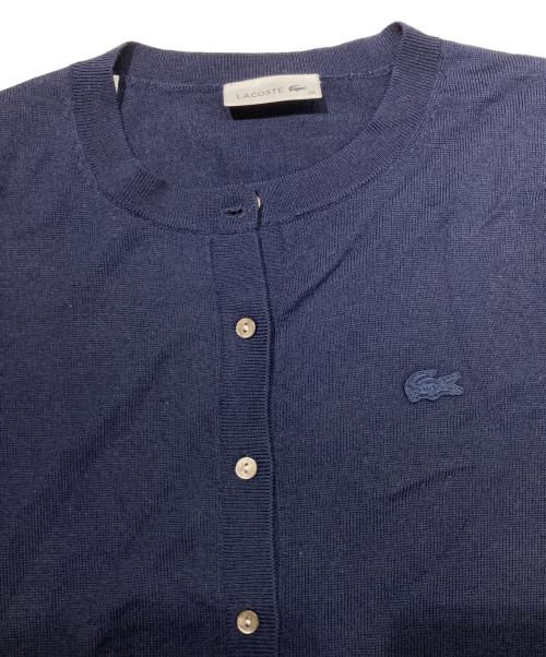 LACOSTE（ラコステ）LACOSTE (ラコステ) ニットカーディガン ネイビー サイズ:38の古着・服飾アイテム