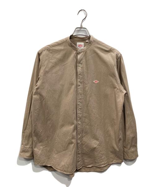 DANTON（ダントン）DANTON (ダントン) バンドカラーシャツ ベージュ サイズ:40の古着・服飾アイテム