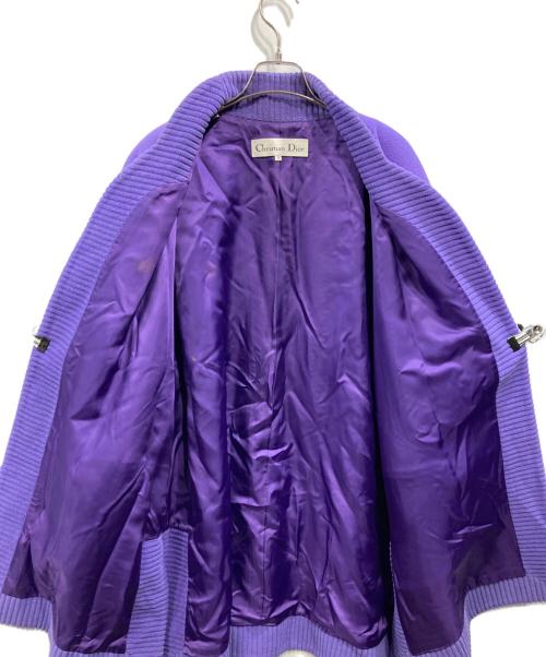 Christian Dior（クリスチャン ディオール）Christian Dior (クリスチャン ディオール) ウールコート パープル サイズ:9の古着・服飾アイテム