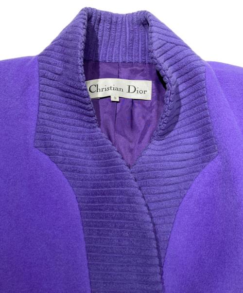 Christian Dior（クリスチャン ディオール）Christian Dior (クリスチャン ディオール) ウールコート パープル サイズ:9の古着・服飾アイテム