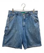 LEVI'Sリーバイス）の古着「シルバータブデニムハーフパンツ」｜ブルー
