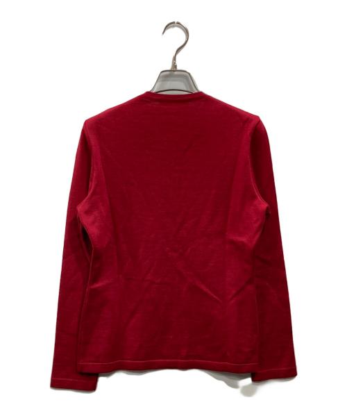 Salvatore Ferragamo（サルヴァトーレ フェラガモ）Salvatore Ferragamo (サルヴァトーレ フェラガモ) ガンチーニウールニット レッド サイズ:Sの古着・服飾アイテム