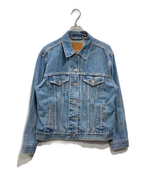 LEVI'S PReMIUM（リーバイス プレミアム）LEVI'S PReMIUM (リーバイス プレミアム) EX-BOYFRIEND TRUCKER RELAXED FIT スカイブルー サイズ:Mの古着・服飾アイテム