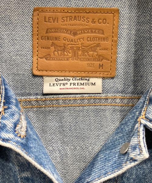 LEVI'S PReMIUM（リーバイス プレミアム）LEVI'S PReMIUM (リーバイス プレミアム) EX-BOYFRIEND TRUCKER RELAXED FIT スカイブルー サイズ:Mの古着・服飾アイテム