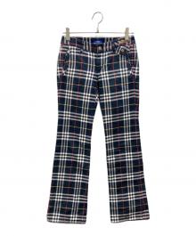 BURBERRY BLUE LABEL（バーバリー ブルー レーベル）の古着「ノヴァチェックパンツ」｜ネイビー