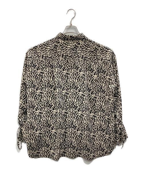 JEANASIS（ジーナシス）JEANASIS (ジーナシス) カフスシルキーシャツ ブラック サイズ:Fの古着・服飾アイテム