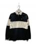 POLO RALPH LAUREN（ポロ・ラルフローレン）の古着「カラーブロックコットンジャージラグビーシャツ」｜ブラック
