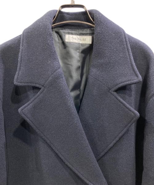 THE PAUSE（ザポーズ）THE PAUSE (ザポーズ) ミドルPコート ネイビー サイズ:Fの古着・服飾アイテム