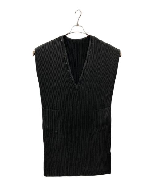 SPECCHIO（スペッチオ）SPECCHIO (スペッチオ) vネック ワンピース ブラック サイズ:40の古着・服飾アイテム