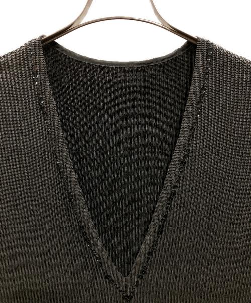 SPECCHIO（スペッチオ）SPECCHIO (スペッチオ) vネック ワンピース ブラック サイズ:40の古着・服飾アイテム