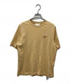 maison kitsuneメゾンキツネ）の古着「スピーディ フォックス パッチ コンフォート Tシャツ」｜カーキ
