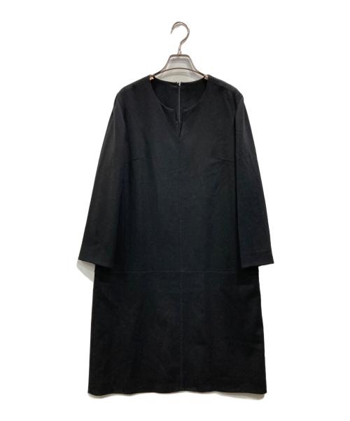HaaT（ハート）Haat (ハート) ブラウスワンピース ブラック サイズ:2の古着・服飾アイテム