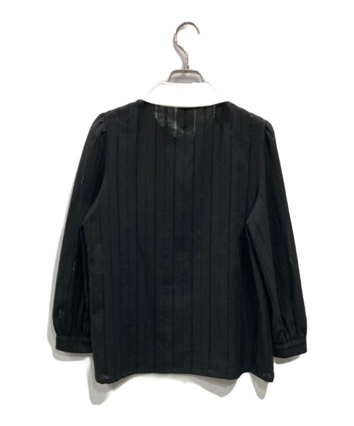 M'S GRACY（エムズグレイシー）M'S GRACY (エムズグレイシー) パールボタンブラウス ブラック サイズ:40の古着・服飾アイテム