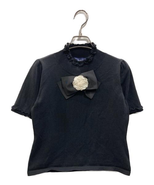M'S GRACY（エムズグレイシー）M'S GRACY (エムズグレイシー) 半袖ニット ブラック サイズ:38の古着・服飾アイテム