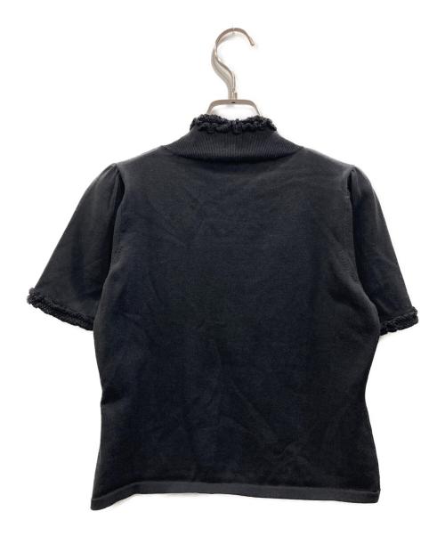 M'S GRACY（エムズグレイシー）M'S GRACY (エムズグレイシー) 半袖ニット ブラック サイズ:38の古着・服飾アイテム