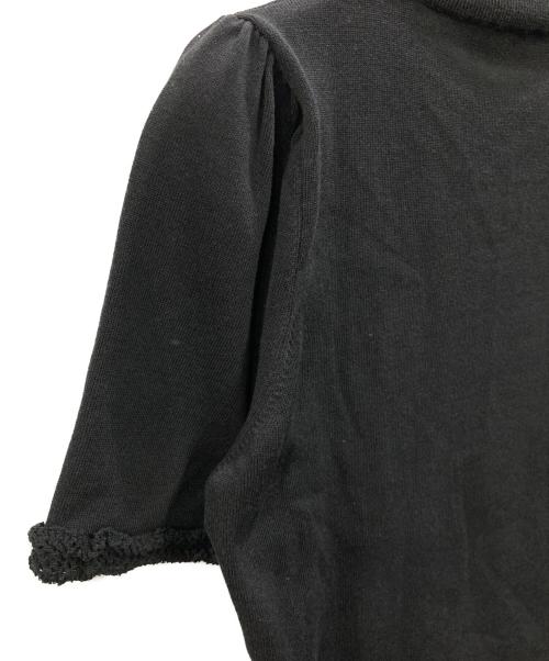 M'S GRACY（エムズグレイシー）M'S GRACY (エムズグレイシー) 半袖ニット ブラック サイズ:38の古着・服飾アイテム