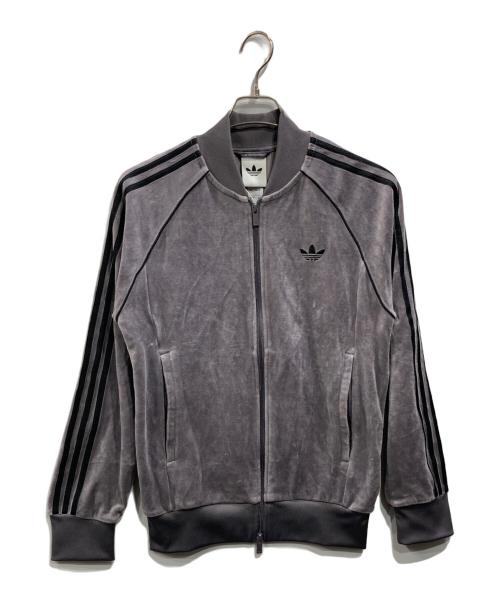 adidas Originals（アディダスオリジナル）adidas originals (アディダスオリジナル) ベロア トラックトップ グレー サイズ:Mの古着・服飾アイテム