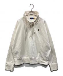 POLO RALPH LAUREN（ポロ・ラルフローレン）の古着「ハーフジップスウェット」｜ホワイト