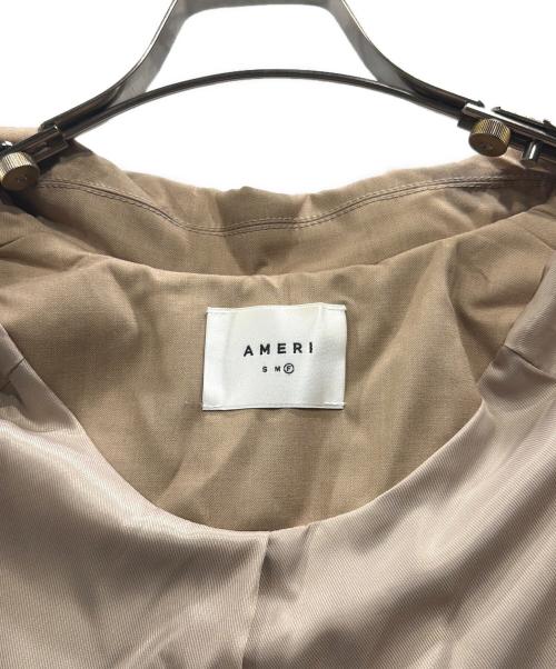 Ameri（アメリ）Ameri (アメリ) ROLL-UP SLEEVE PLEATS TRENCH COAT ベージュ サイズ:Freeの古着・服飾アイテム