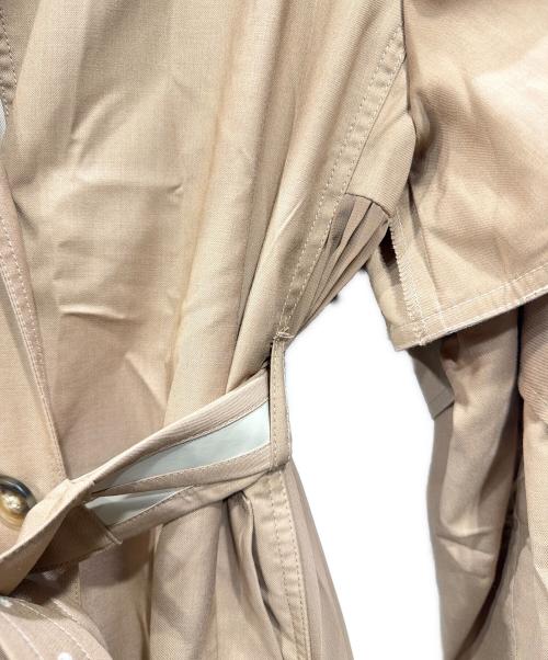 Ameri（アメリ）Ameri (アメリ) ROLL-UP SLEEVE PLEATS TRENCH COAT ベージュ サイズ:Freeの古着・服飾アイテム