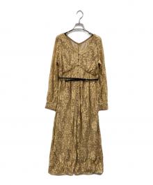 Ameri（アメリ）の古着「2WAY LAYLA LACE DRESS」｜イエロー