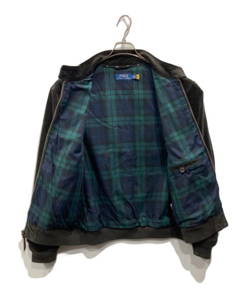 POLO RALPH LAUREN（ポロ・ラルフローレン）POLO RALPH LAUREN (ポロ・ラルフローレン) コーデュロイハリントジャケット ダークブラウン サイズ:Lの古着・服飾アイテム