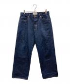 SIMPLY COMPLICATEDシンプリーコンプリケイティド）の古着「バギーデニムパンツ」｜インディゴ