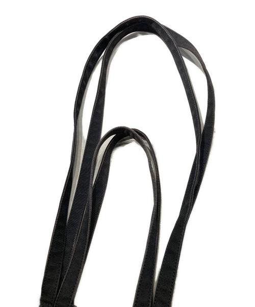 MM6 Maison Margiela（エムエムシックスメゾンマルジェラ）MM6 Maison Margiela (エムエムシックスメゾンマルジェラ) 反転ロゴキャンバストートバッグ ブラックの古着・服飾アイテム