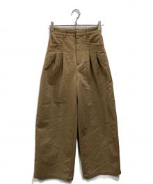 JOURNAL STANDARD relume（ジャーナルスタンダード レリューム）の古着「2タックワイドパンツ」｜ブラウン