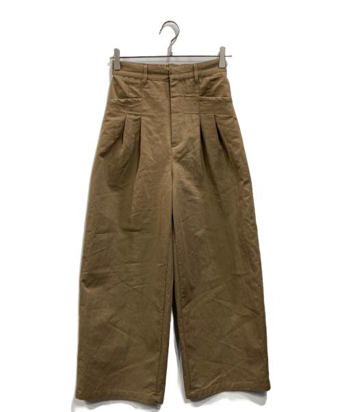 JOURNAL STANDARD relume（ジャーナルスタンダード レリューム）JOURNAL STANDARD relume (ジャーナルスタンダード レリューム) 2タックワイドパンツ ブラウン サイズ:Sの古着・服飾アイテム