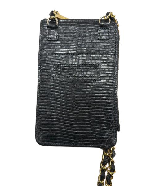VIOLAd'ORO（ヴィオラドーロ）VIOLAd'ORO (ヴィオラドーロ) ショルダーウォレット ブラックの古着・服飾アイテム