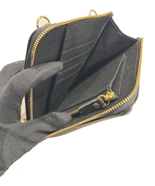 VIOLAd'ORO（ヴィオラドーロ）VIOLAd'ORO (ヴィオラドーロ) ショルダーウォレット ブラックの古着・服飾アイテム