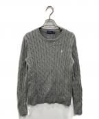 POLO RALPH LAURENポロ・ラルフローレン）の古着「ケーブルニット」｜グレー