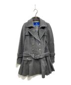 BURBERRY BLUE LABELバーバリー ブルー レーベル）の古着「ウールトレンチコート」｜グレー