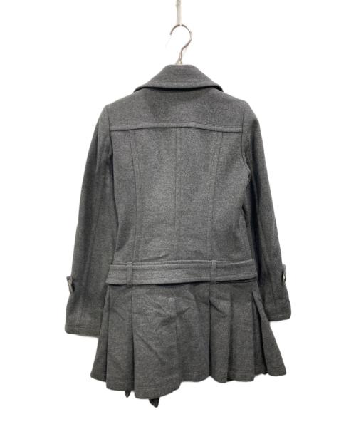 BURBERRY BLUE LABEL（バーバリー ブルー レーベル）BURBERRY BLUE LABEL (バーバリー ブルー レーベル) ウールトレンチコート グレー サイズ:38の古着・服飾アイテム