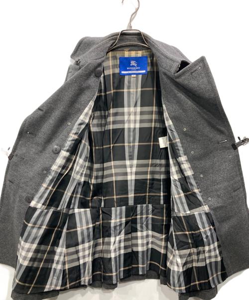 BURBERRY BLUE LABEL（バーバリー ブルー レーベル）BURBERRY BLUE LABEL (バーバリー ブルー レーベル) ウールトレンチコート グレー サイズ:38の古着・服飾アイテム