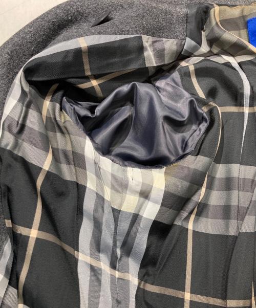 BURBERRY BLUE LABEL（バーバリー ブルー レーベル）BURBERRY BLUE LABEL (バーバリー ブルー レーベル) ウールトレンチコート グレー サイズ:38の古着・服飾アイテム