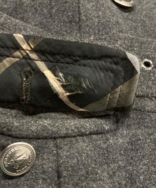 BURBERRY BLUE LABEL（バーバリー ブルー レーベル）BURBERRY BLUE LABEL (バーバリー ブルー レーベル) ウールトレンチコート グレー サイズ:38の古着・服飾アイテム